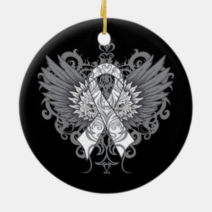 Lungenkrebs-coole Flügel Keramik Ornament