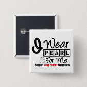 Lungenkrebs, den ich trage, button (Vorne & Hinten)