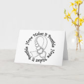 Lungenkrebs - Hoffnung macht es möglich Karte (Gelbe Blume)