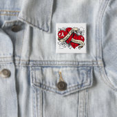 Lungenkrebs hofft auf zwei Herzen Button (Beispiel)