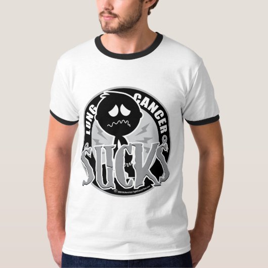 Lungenkrebs ist zum Kotzen T-Shirt (Vorderseite)