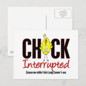 Lungenkrebs-Kick unterbrochen Postkarte (Vorne/Hinten)