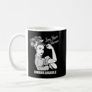 Lungenkrebs-Krieger unzerbrechlich T-Shirt-Bewusst Kaffeetasse