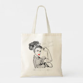 Lungenkrebs-Krieger unzerbrechlich T-Shirt-Bewusst Tragetasche (Rückseite)