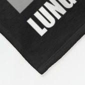 Lungenkrebs mit der falschen, familienweißen Rippe Fleecedecke (Ecke)