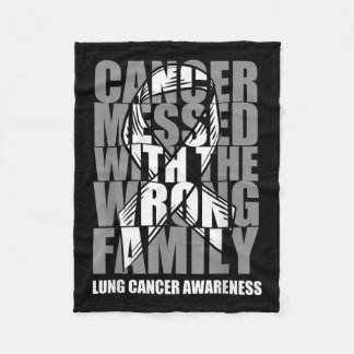 Lungenkrebs mit der falschen, familienweißen Rippe Fleecedecke