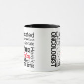 Lungenkrebs-Onkologe-Collage Tasse (Zentrum)