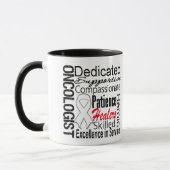 Lungenkrebs-Onkologe-Collage Tasse (Links)