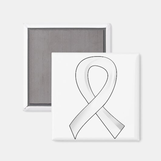 Lungenkrebs Perl Ribbon 3 Magnet (Vorderseite/Rückseite)