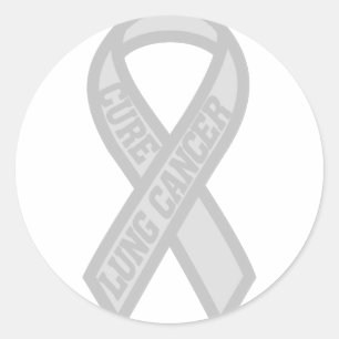 Lungenkrebs Runder Aufkleber