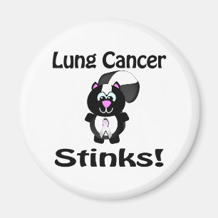 Lungenkrebs stinkt Skunk-Bewusstseins-Design Magnet