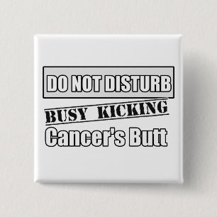 Lungenkrebs stört nicht das Treten des Hinterns Button