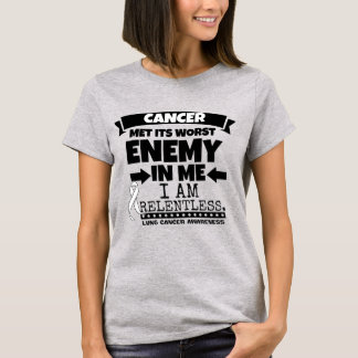 Lungenkrebs trifft seinen schlimmsten Feind im Mic T-Shirt