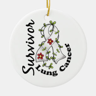Lungenkrebs-Überlebender 15 Keramikornament