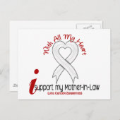 Lungenkrebs unterstütze ich meine Schwiegermutter Postkarte (Vorne/Hinten)