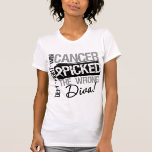 Lungenkrebs wählte die falsche Diva aus T-Shirt