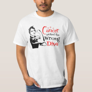 Lungenkrebs wählte die falsche Diva aus T-Shirt