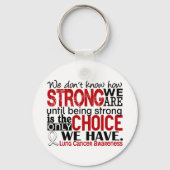Lungenkrebs wie stark wir sind schlüsselanhänger (Vorderseite)