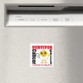 Lungenkrebsüberlebung Chick Ribbon Magnet (In Situ (Geschirrspüler))