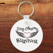 Lungenkrebsüberlebung Schlüsselanhänger (Vorderseite)