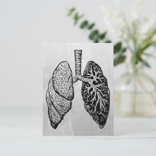 Lungenpaar Postkarte (Stehend Vorderseite)