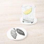 Lungenpaar Untersetzer (Seite)