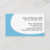 Lungenpulmonologe Visitenkarte (Rückseite)