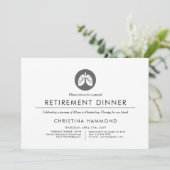 Lungenrezept | Minimaler Stil Einladung (Stehend Vorderseite)