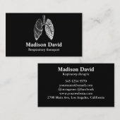 Lungentherapeut Minimaler Lunge Visitenkarte (Vorne/Hinten)