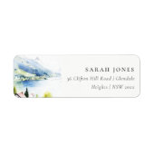 Lungern Schweiz Aquarell Landschaft Adresse (Vorne)