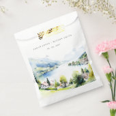 Lungern Schweiz Aquarell-Landschaft Hochzeit Geschenktütchen (Versiegelt)