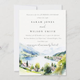Lungern Schweiz Landschaft Hochzeit Jubiläum Einladung