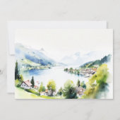 Lungern Schweiz Landschaft Probeessen Einladung (Rückseite)