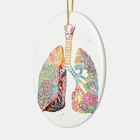 Lungs Art Keramik Ornament (Links)