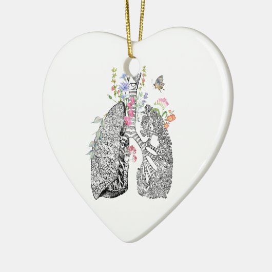 Lungs Art Keramik Ornament (Links)
