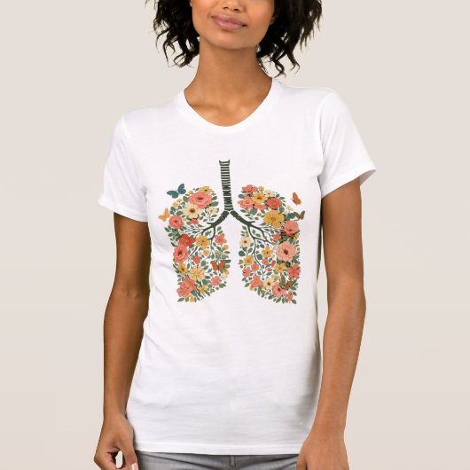 Lungs Made of Flowers T-Shirt (Vorderseite)