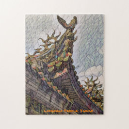 Lungshan Temple, Taiwan (Aquarellwirkung) Puzzle