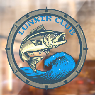 "Lunker Club" Fishing Fensteraufkleber