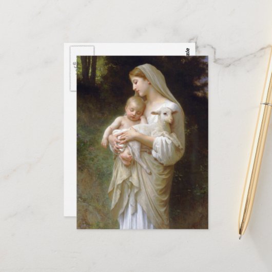 L'Unschuld Postkarte (Vorderseite/Rückseite Beispiel)