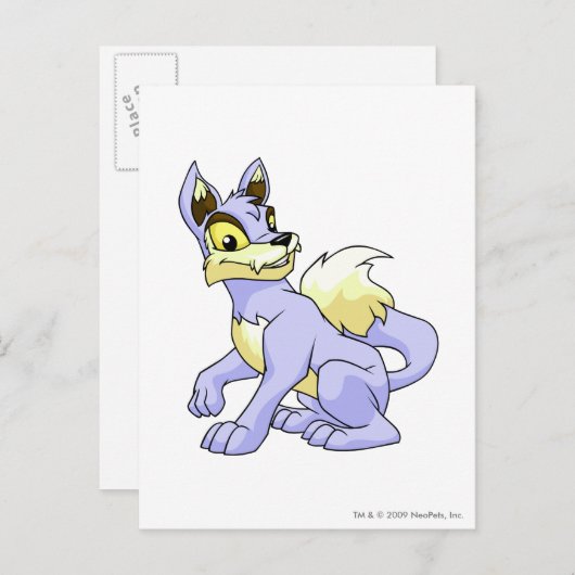 Lupe Blue Postkarte (Vorne/Hinten)