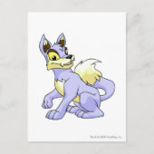 Lupe Blue Postkarte (Vorderseite)