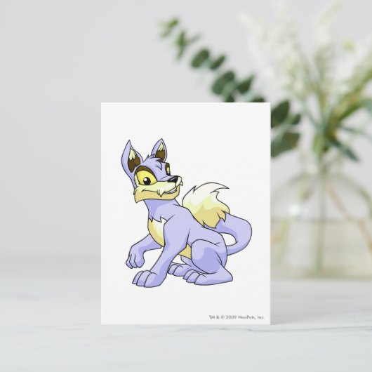 Lupe Blue Postkarte (Stehend Vorderseite)