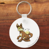 Lupe Brown Schlüsselanhänger (Vorderseite)