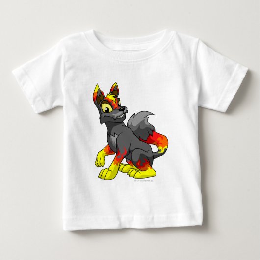 Lupe Feuer Baby T-shirt (Vorderseite)