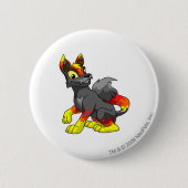 Lupe Feuer Button (Vorderseite)