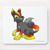 Lupe Feuer Mousepad (Vorne)