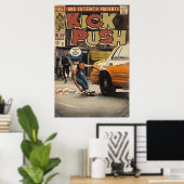 Lupe Fiasco Kick Push Comic Book Parody Poster (Heimbüro)