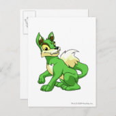 Lupe Grün Postkarte (Vorne/Hinten)