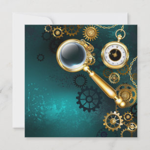 Lupe im Steampunk-Stil Ankündigung