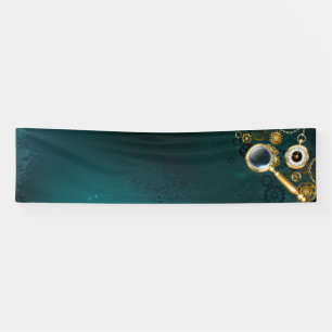 Lupe im Steampunk-Stil Banner